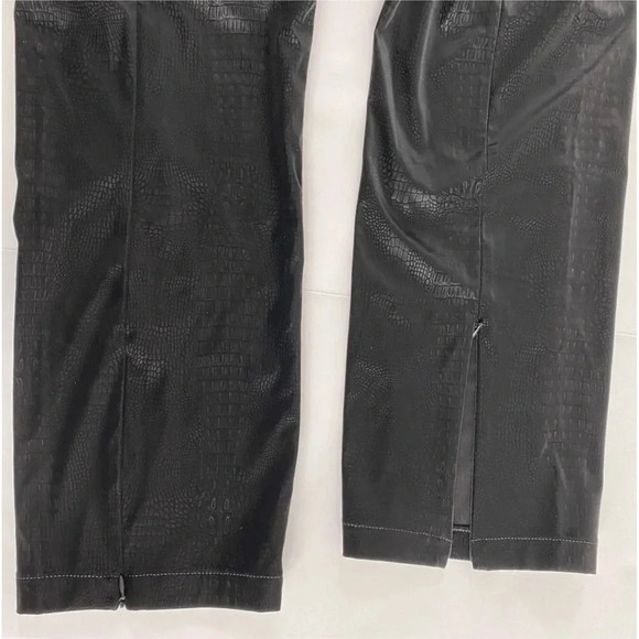 $179 NWT Good American The Croc Exec Pant Black High Waist Suede Plus Size 6 3XL - Picture 16 of 16